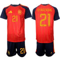 Spain #21 OYARZABAL Jersey  National Team x World Cup 2026 Home Red On Field Soccer