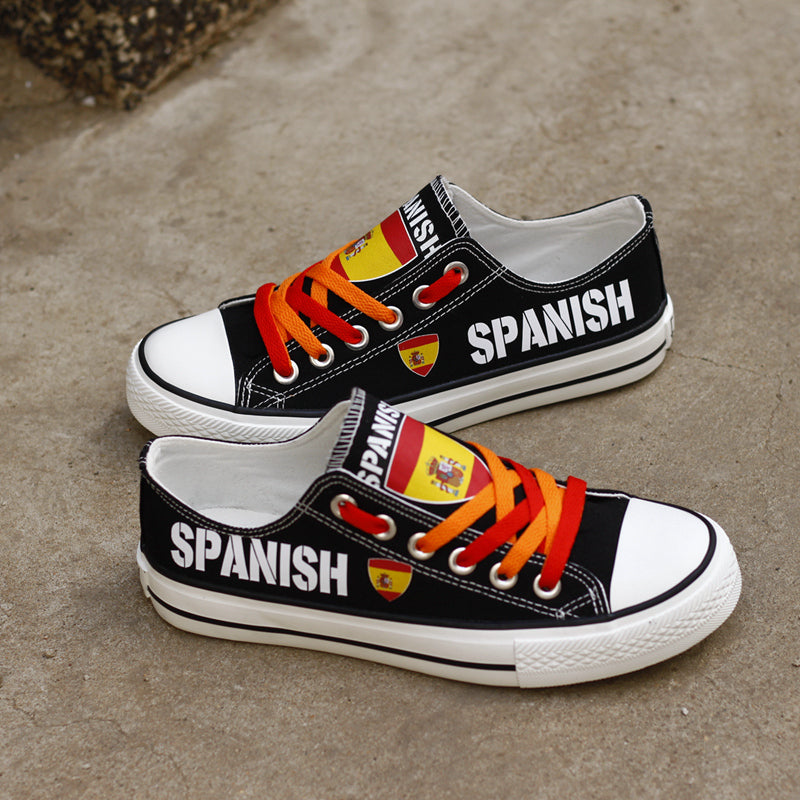 Spanish Rican Canvas Sneakers Shoes For Men Women Fans