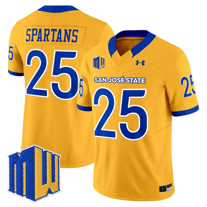 Spartans Jersey #25 San José State Spartans 2025 Limited Stitched