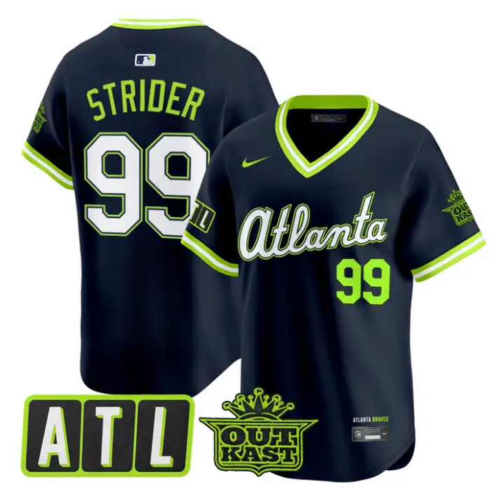 Spencer Strider Jersey #99 Atlanta Braves 2026 City Connect Outkast Stitched