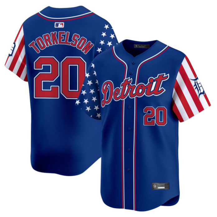 Spencer Torkelson Jersey #20 Detroit Tigers 2025 Memorial Day Vapor Premier Limited Stitched