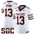 Spergon Wynn Jersey #13 Texas State Bobcats 2025 Limited Stitched