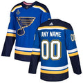 St. Louis Blues ANY NAME NHL Pro Home Jersey with 2019 Stanley Cup Finals Patch Stitched