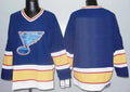 St. Louis Blues Customized Blue CCM Jersey Stitched