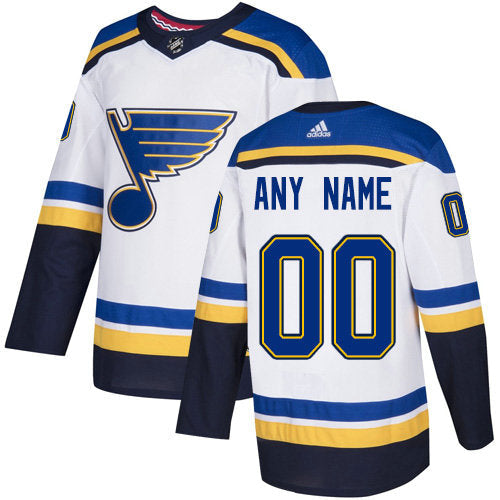 St. Louis Blues NHL White Customized Jersey Stitched