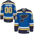 St. Louis Blues Reebok Navy Blue Premier Home Custom Jersey Stitched