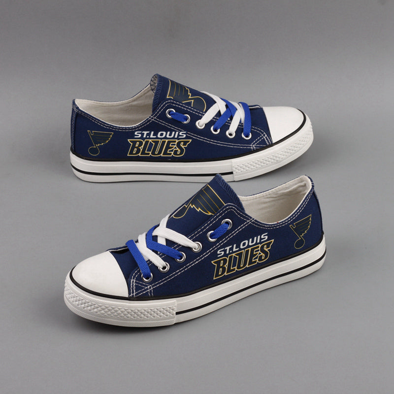 St. Louis Blues Low Top Canvas Sport Sneakers Shoes For Men Women Fans