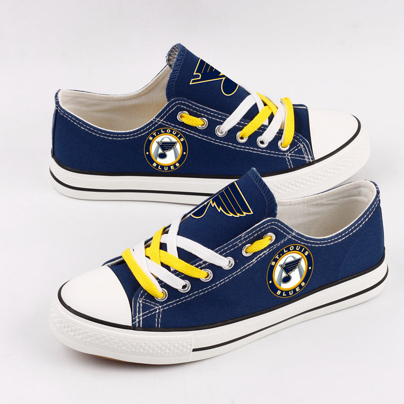 St. Louis Blues Low Top Canvas Sport Sneakers Shoes For Men Women Fans