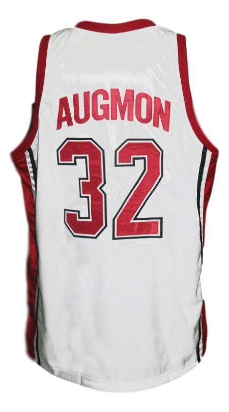 Stacey Augmon Jersey #32 Rebels College Basketball Sewn White