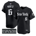 Starling Marte Jersey #6 New York Mets Gothic Borough Edition Stitched