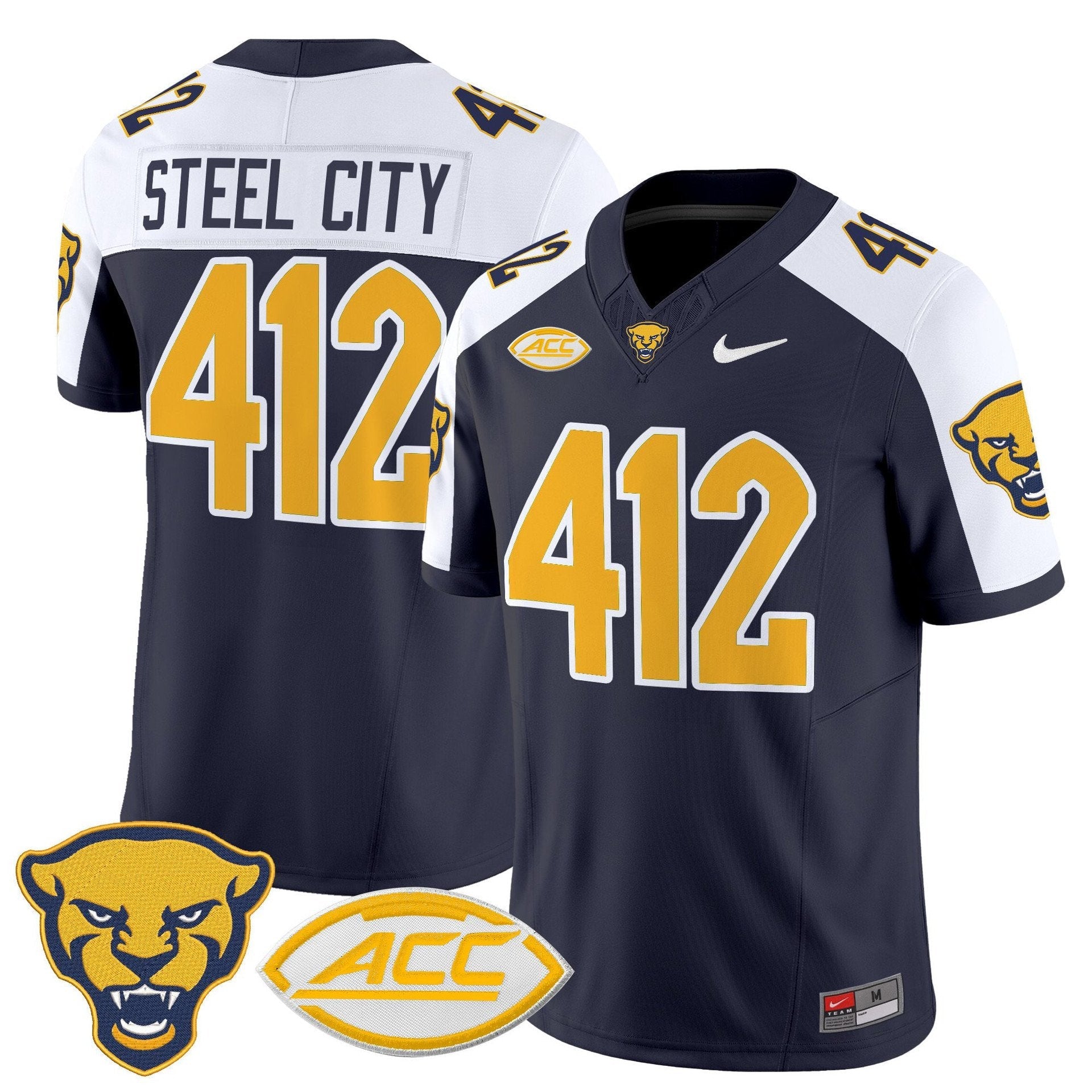 Steel City Jersey #412 Pittsburgh Panthers 2025 Limited Stitched
