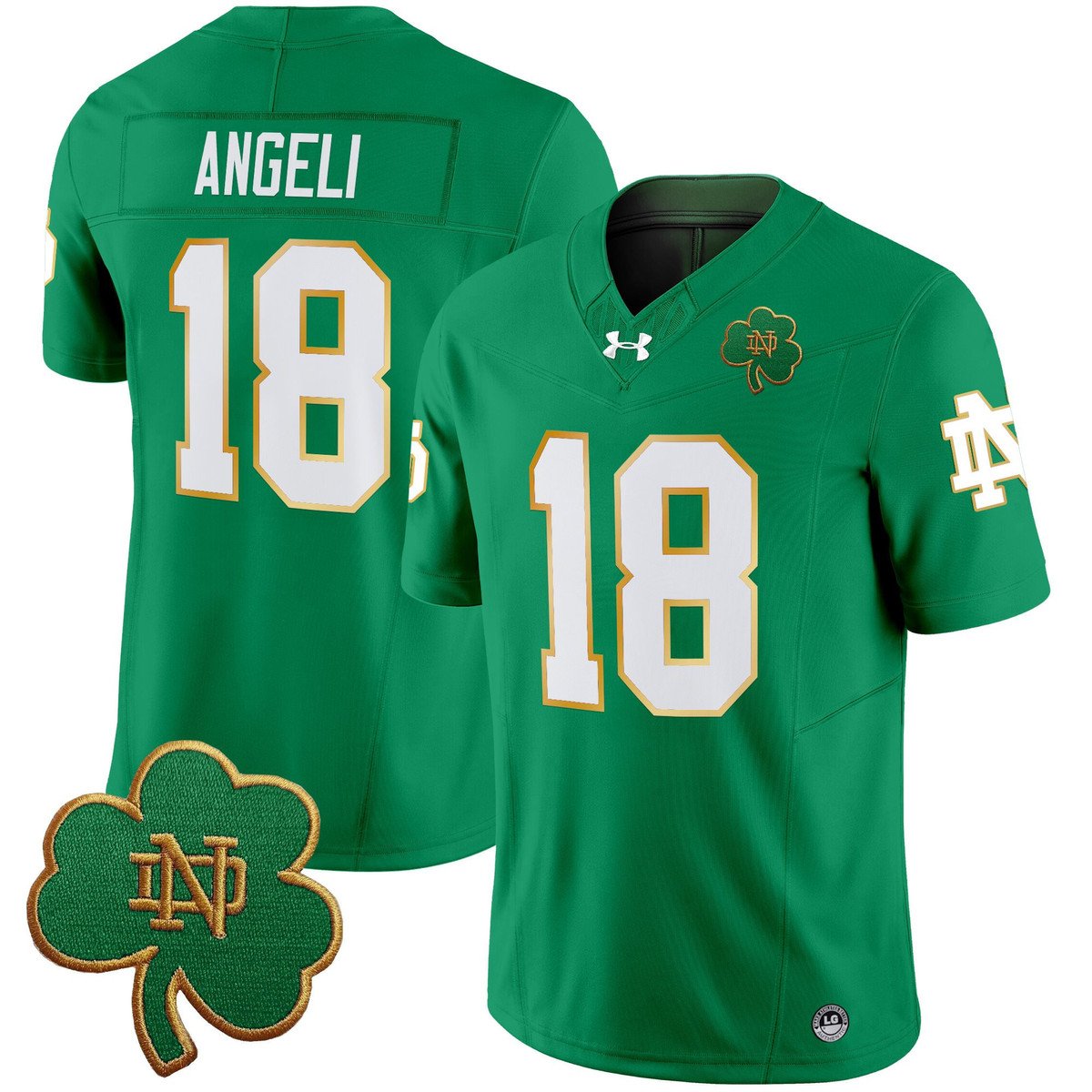 Steve Angeli Jersey #18 Notre Dame 2025 Vapor Limited V3 Stitched