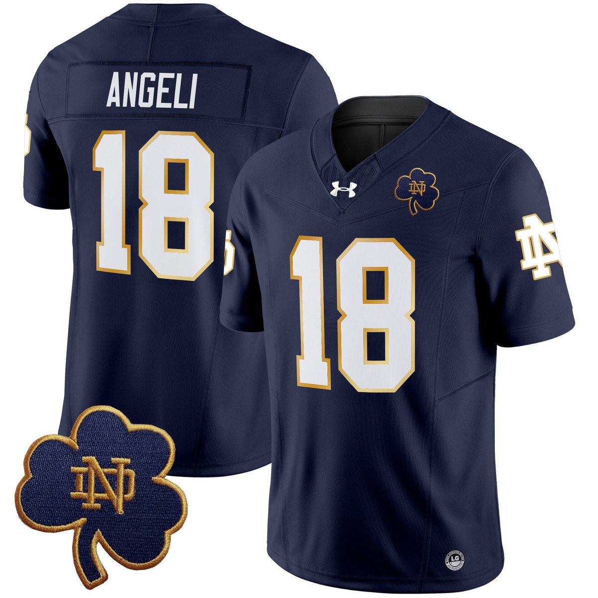 Steve Angeli Jersey #18 Notre Dame 2025 Vapor Limited V3 Stitched