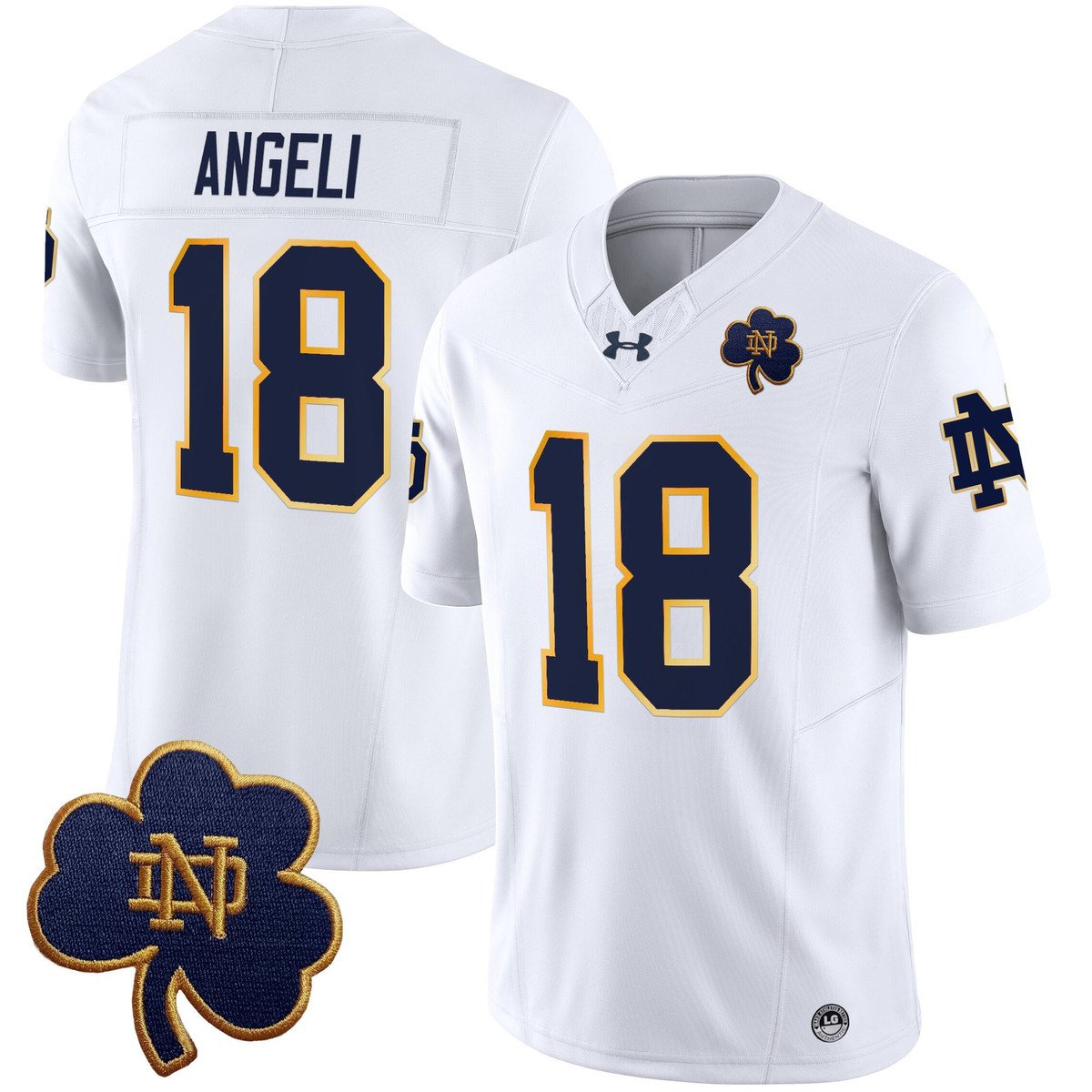 Steve Angeli Jersey #18 Notre Dame 2025 Vapor Limited V3 Stitched
