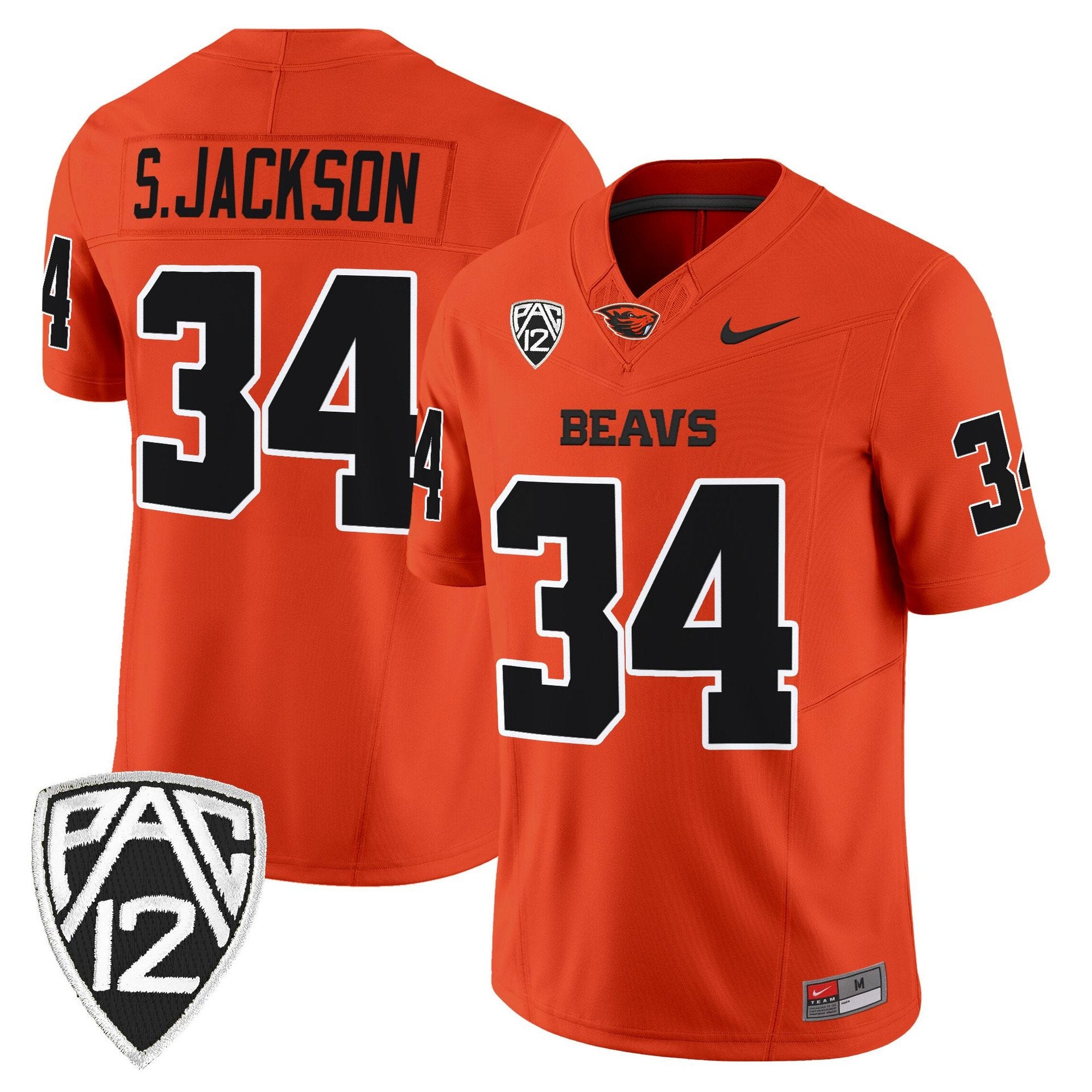 Steven Jackson Jersey #34 Oregon State Beavers 2025 Limited Stitched
