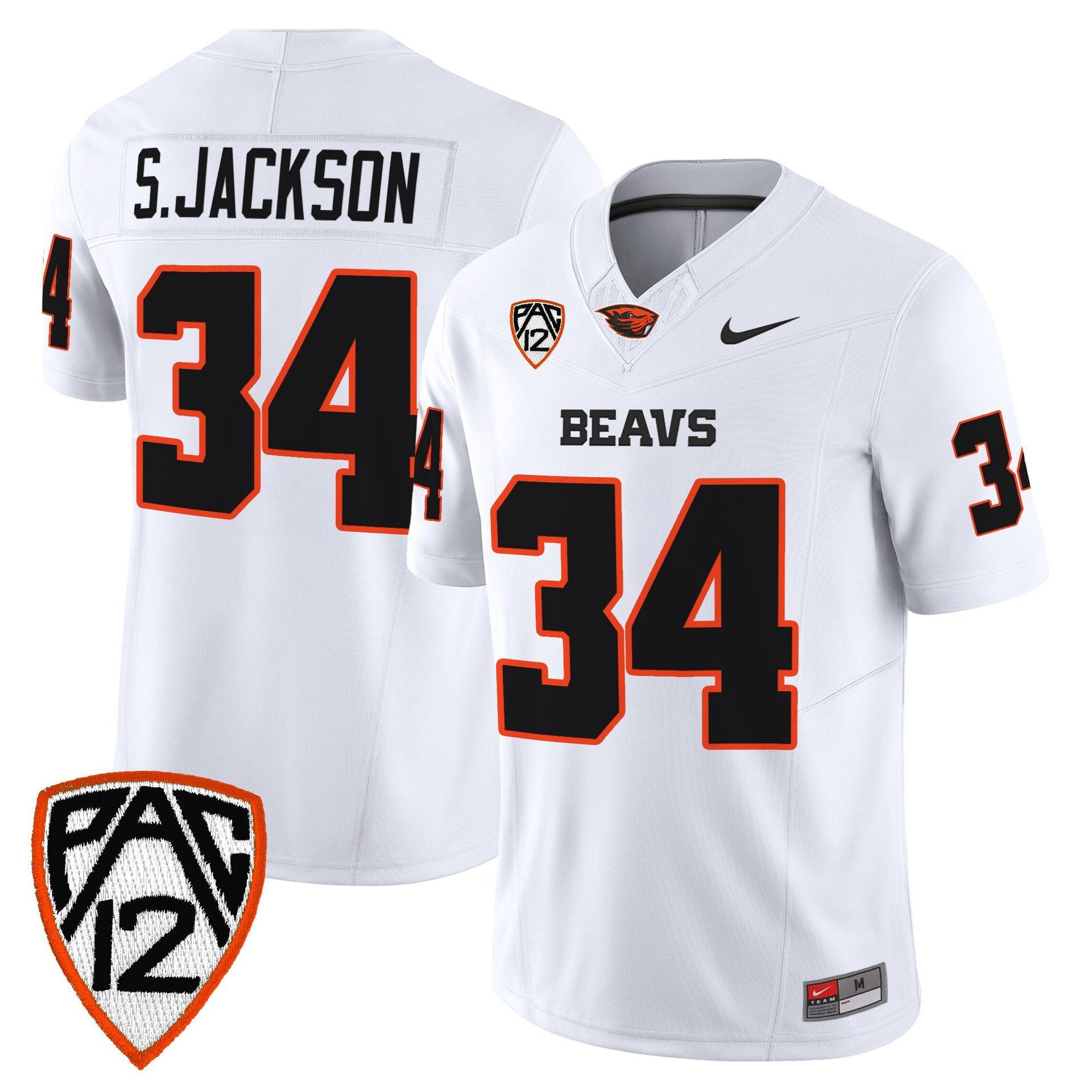 Steven Jackson Jersey #34 Oregon State Beavers 2025 Limited Stitched