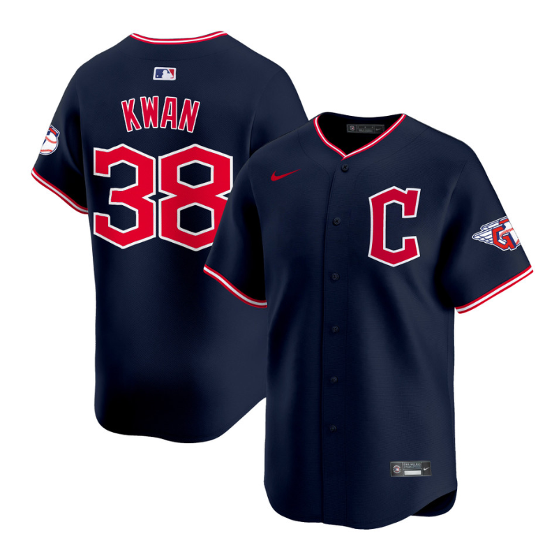 Steven Kwan Jersey #38 Cleveland Guardians 2025 Vapor Premier Limited All Stitched