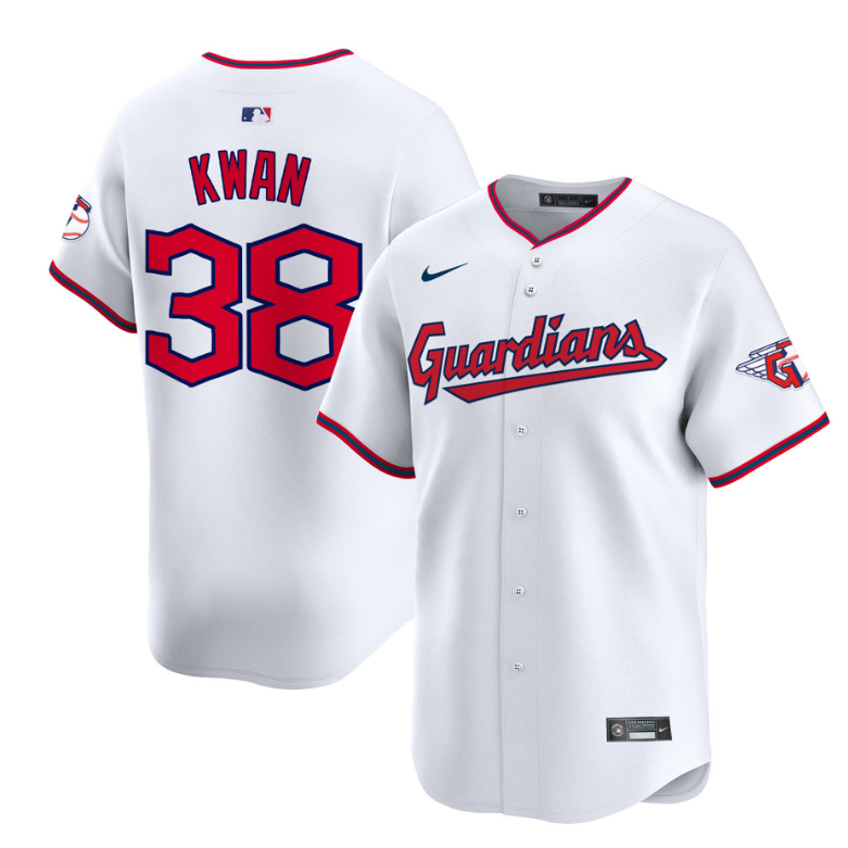 Steven Kwan Jersey #38 Cleveland Guardians 2025 Vapor Premier Limited All Stitched