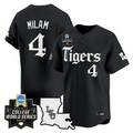 Steven Milam Jersey #4 LSU Tigers 2025 World Series Gothic Geaux Edition