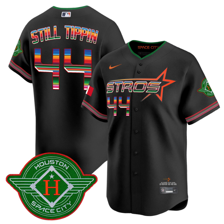 Still Tippin Jersey #44 Astros 2025 City Connect Mexico Vapor Premier Limited Stitched