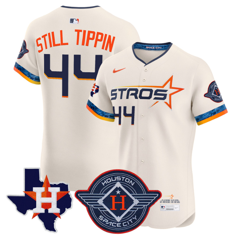 Still Tippin Jersey #44 Astros 2025 City Connect Mexico Vapor Premier Limited Stitched