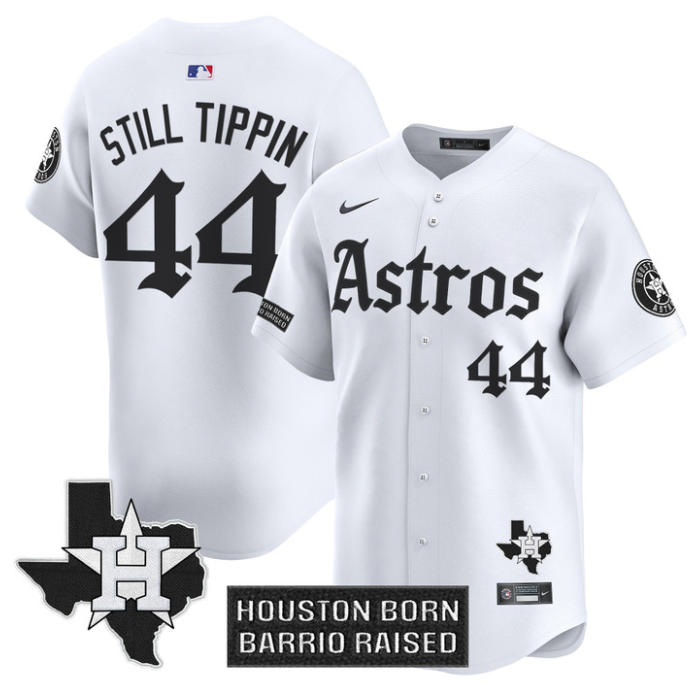 Still Tippin Jersey #44 Houston Astros Gothic Edition Vapor Premier Limited Stitched