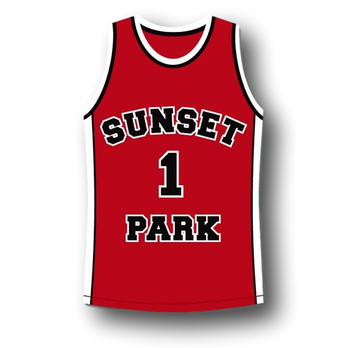 Sunset Park Jersey #1 Movie Fredo Starr Shorty Basketball Red