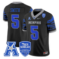 Sutton Smith Jersey #5 Memphis Tigers 2025 Vapor Limited Stitched Black