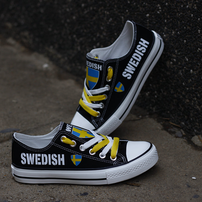 Swedish Rican Canvas Sneakers Shoes For Men Women Fans
