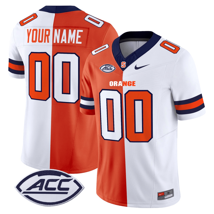 Syracuse Orange Split Custom Jersey - All Stitched