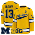 T.J. Hughes Jersey #13 Michigan Wolverines 2025-26 Premium Stitched Maize