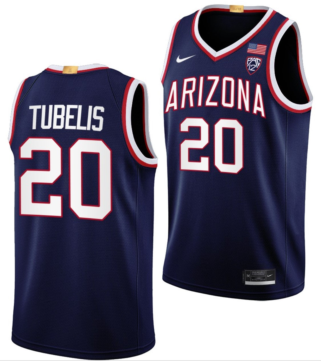 Tautvilas Tubelis Jersey Arizona Wildcats College Basketball Limited #20
