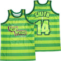 The Fresh Prince Of Belair #14 Smith Movie Basketball Jersey Green