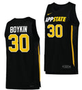 Tyree Boykin Jersey Appalachian State Mountaineers College Basketball Black #30