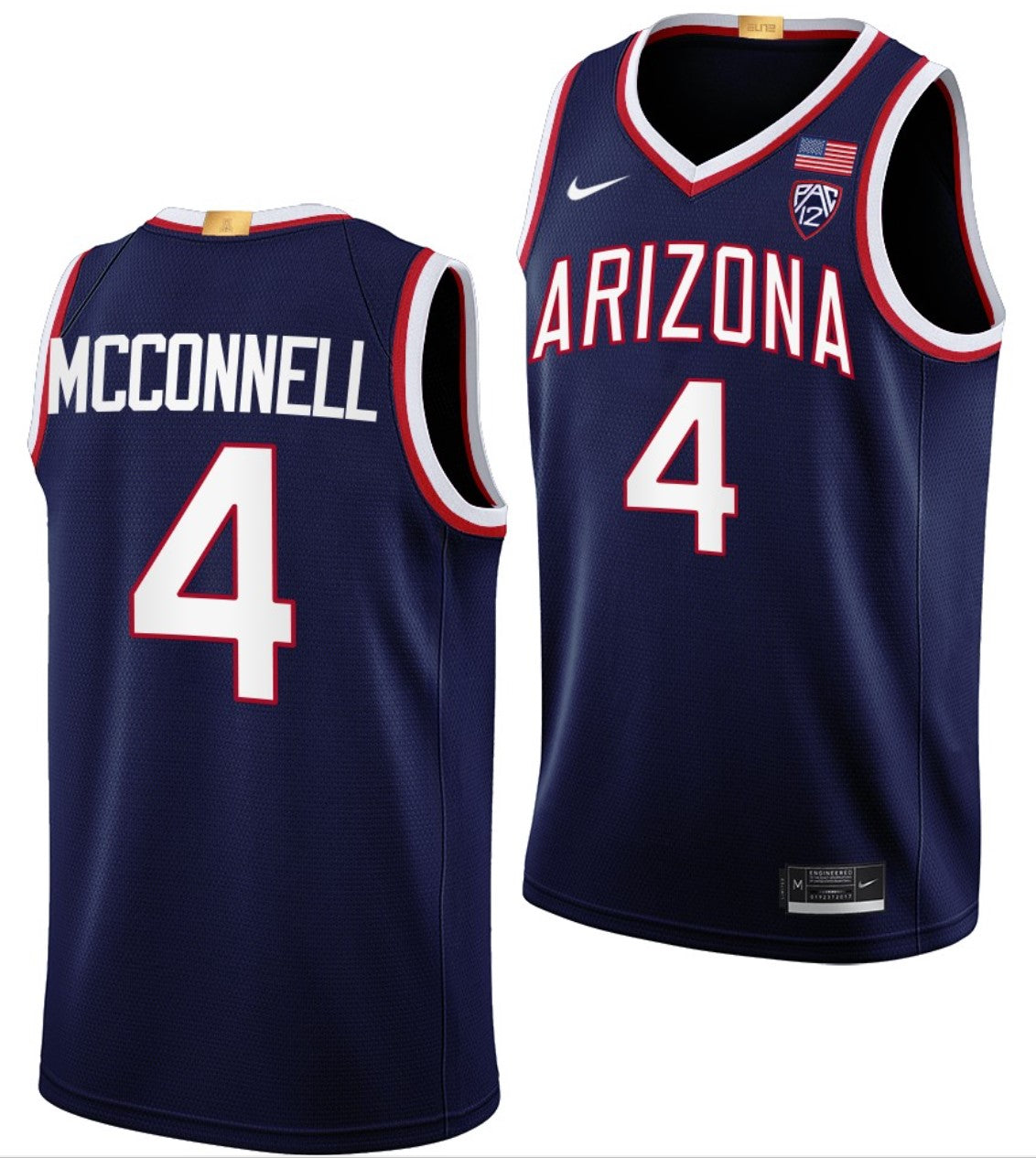 TJ McConnell Jersey Arizona Wildcats College Basketball Limited #4