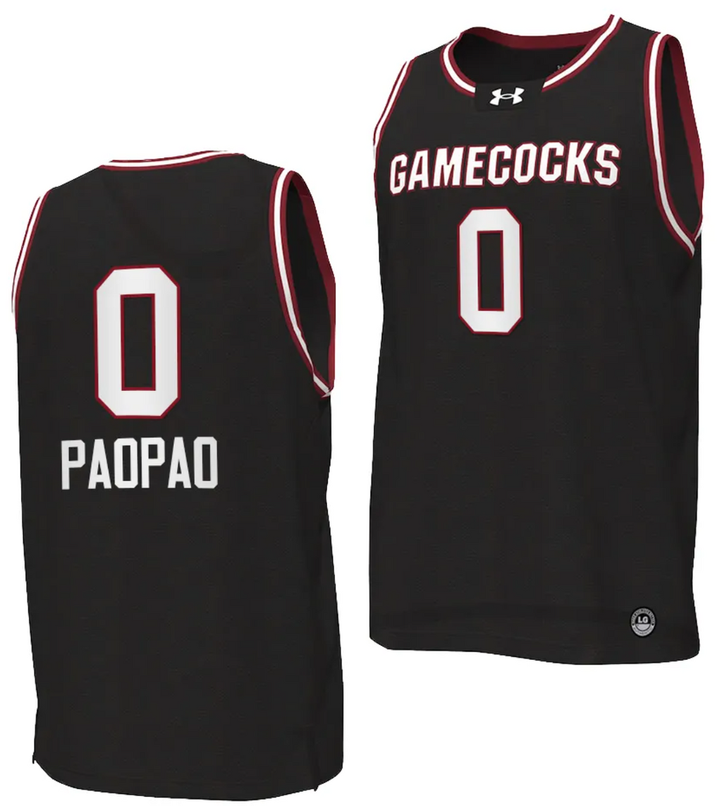 Te Hina Paopao Jersey #0 South Carolina Gamecocks College Basketball 2023-24 Replica Black