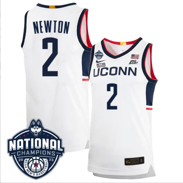 Tristen Newton Jersey #2 UConn Huskies 2023 National Champions College Basketball