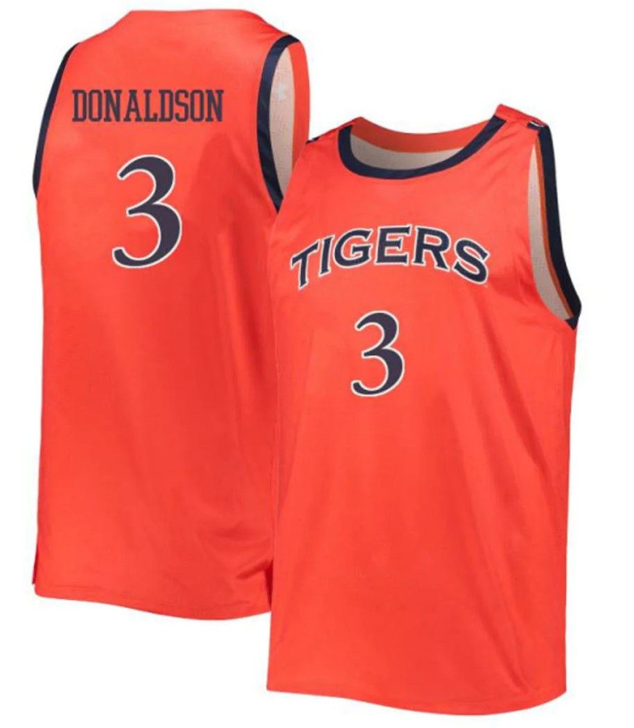 Tre Donaldson Jersey Auburn Tigers College Basketball #3