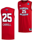 Tre Carroll Jersey #25 FAU Owls NCAA March Madness Alternate Basketball Red