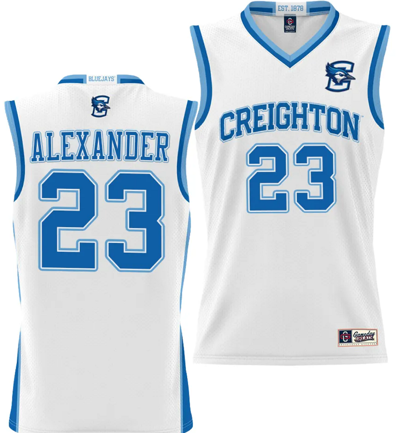 Trey Alexander Jersey #23 Creighton Bluejays College Basketball Performance