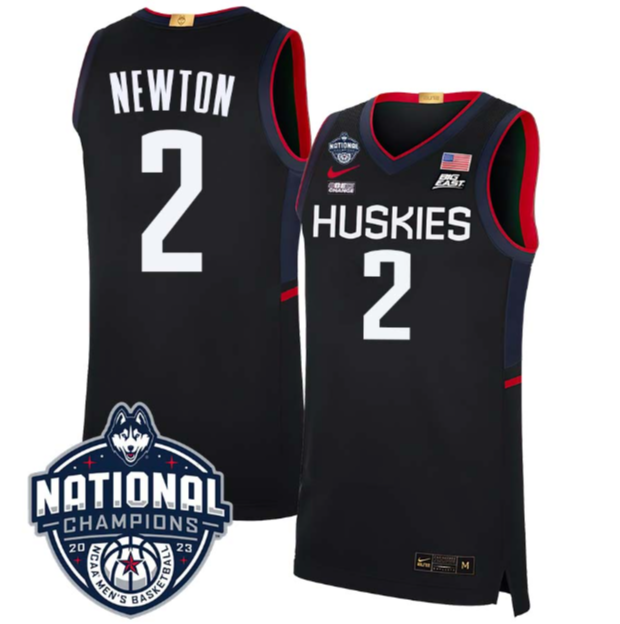 Tristen Newton Jersey #2 UConn Huskies 2023 National Champions College Basketball