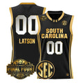 Ta'Niya Latson Jersey #00 South Carolina 2026 Final Four Stitched Black Gold