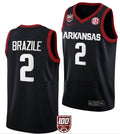Trevon Brazile Jersey Arkansas Razorbacks College Basketball 100 Season #2