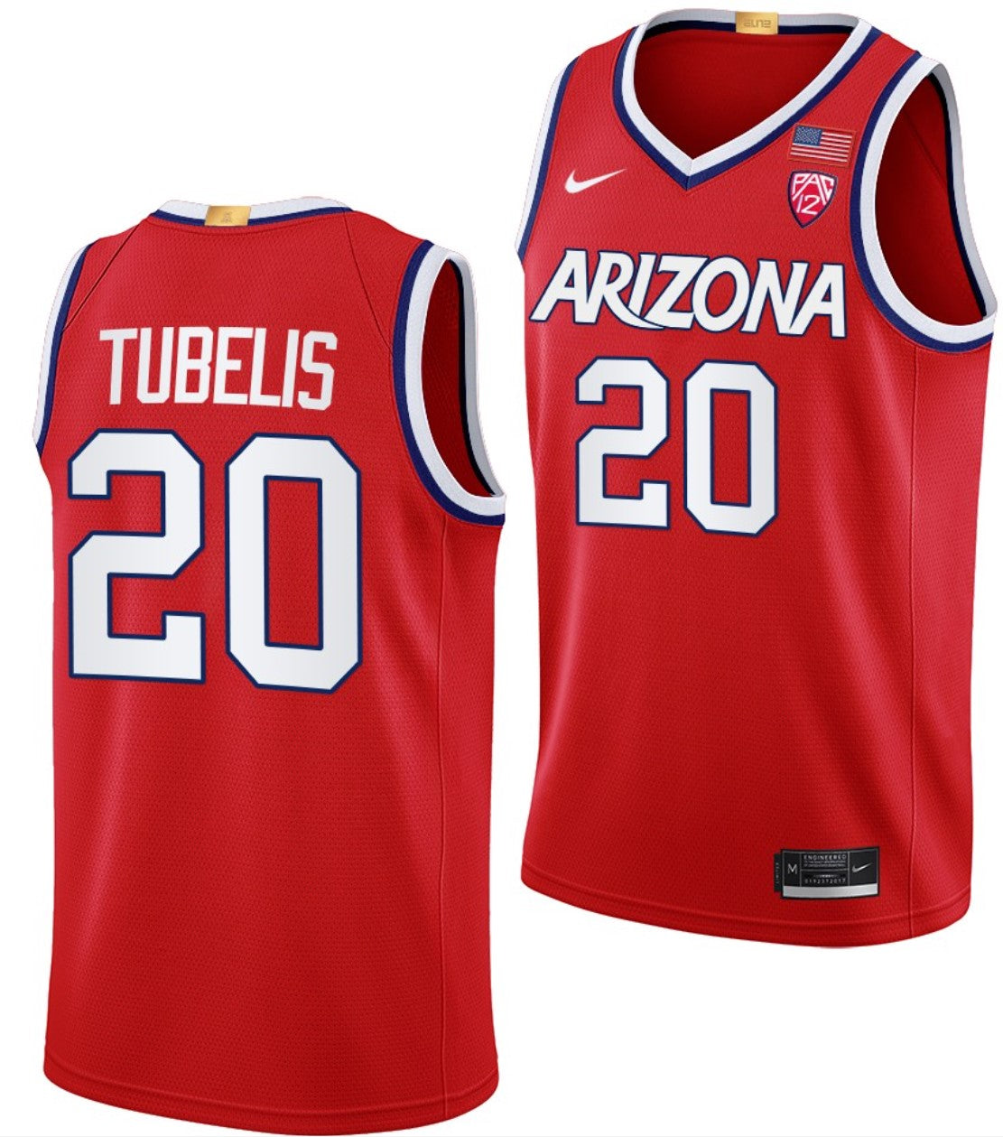 Tautvilas Tubelis Jersey Arizona Wildcats College Basketball Limited #20