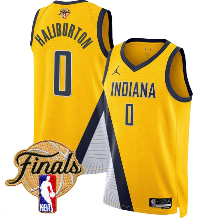 Tyrese Haliburton Jersey #0 Indiana Pacers 2025 Finals Swingman Stitched Icon