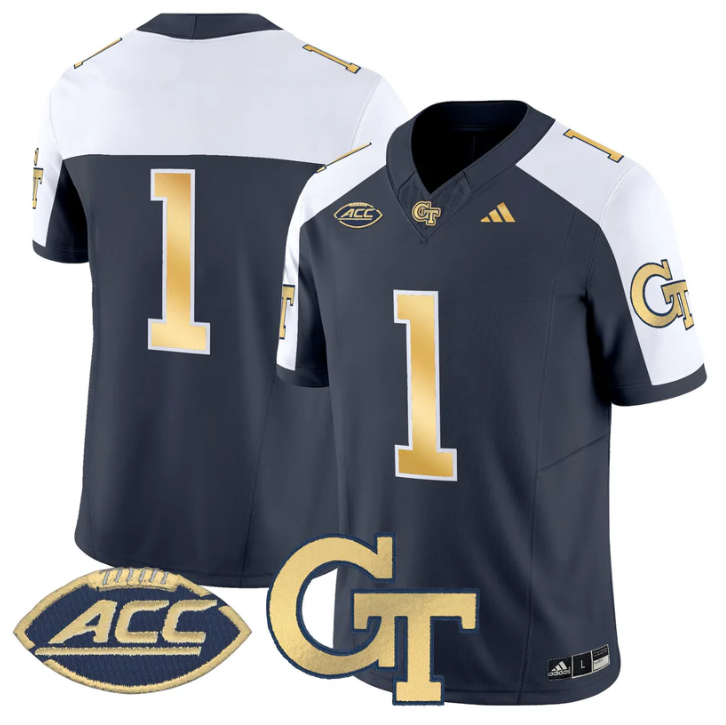Team Jersey #1 Georgia Tech Yellow Jackets 2025 Limited Stitched
