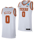 Timmy Allen Jersey Texas Longhorns College Basketball 2023 NCAA March Madness White #0