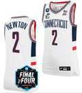 Tristen Newton Jersey UConn Huskies 2023 NCAA National Championship March Madness White #2