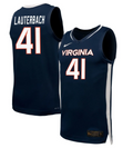 Taylor Lauterbach Jersey #41 Virginia Cavaliers NIL Basketball Navy