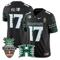 Tokyo Toe Jersey #17 Hawai'i Rainbow Warriors 2025 Hawai'i Bowl Stitched